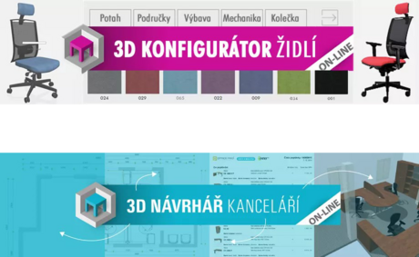 3D konfigurátory židlí a nábytku