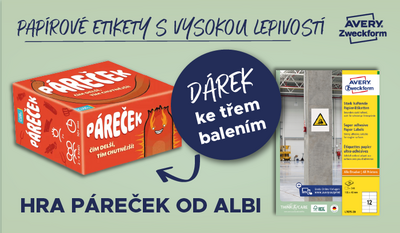 Papírové etikety Avery Zweckform s vysokou lepivostí