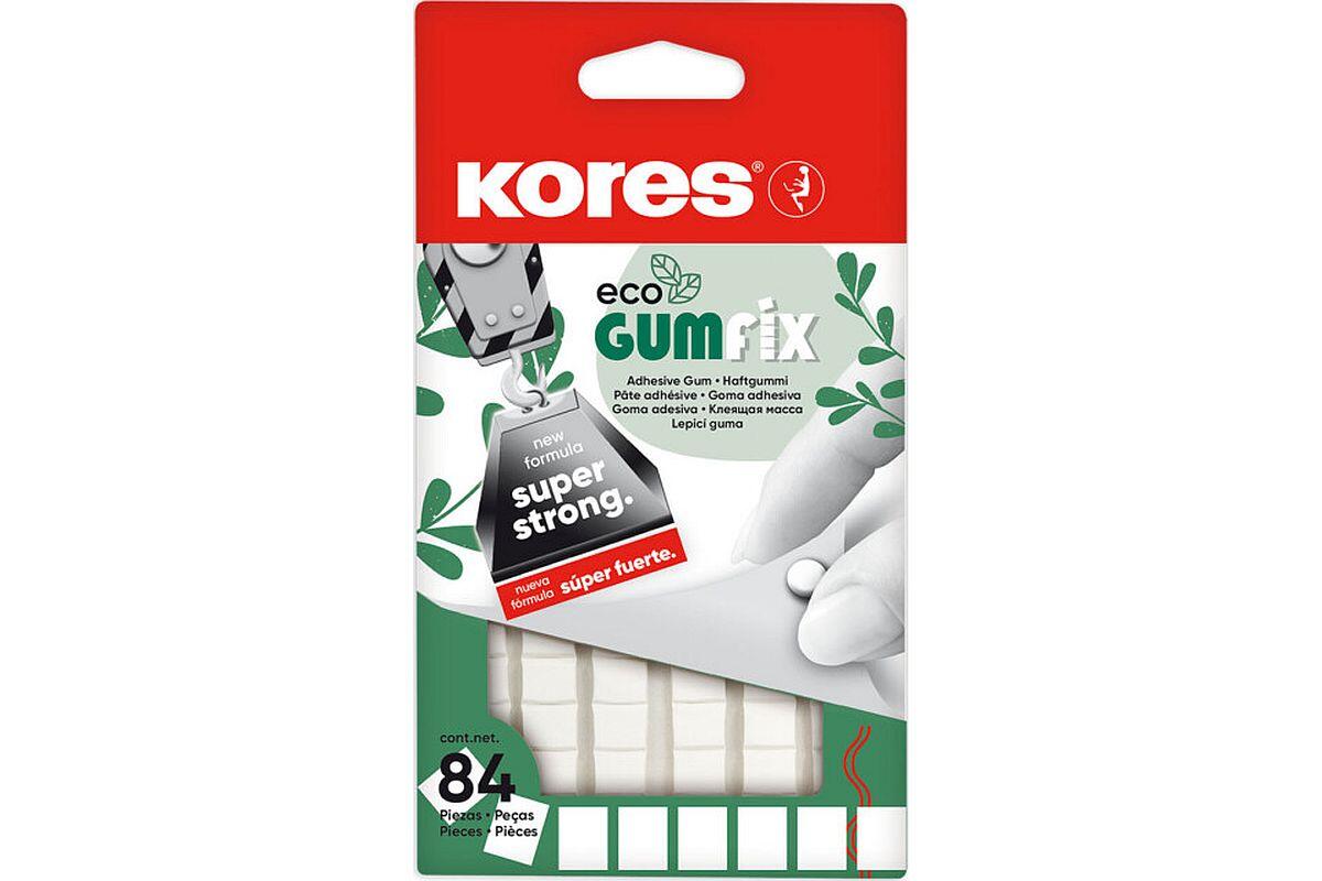 Hmota lepicí Kores Gumfix ECO, čtverečky, 84 ks | SMERO.CZ
