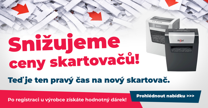 Skartovačky - velké snížení cen