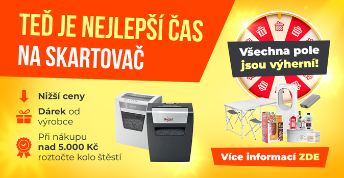 Skartovačky - velké snížení cen