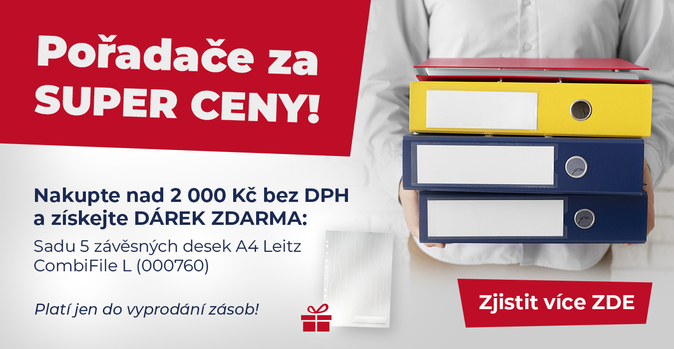 Pořadače za super ceny