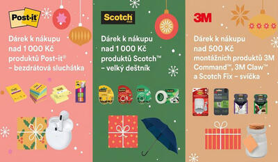 Akce kupuj Post-it a Scotch