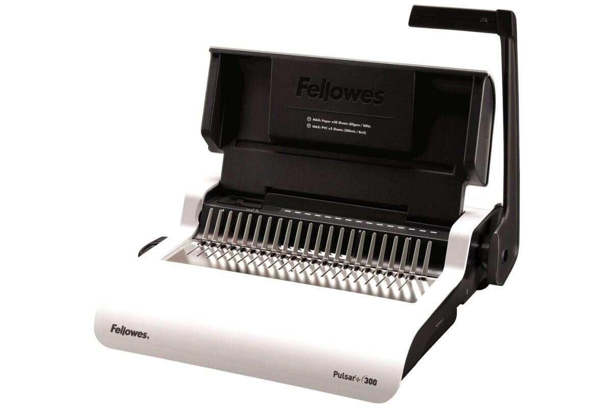 Vazač na kroužkovou vazbu A4, Fellowes PULSAR+, 300 listů | SMERO.CZ