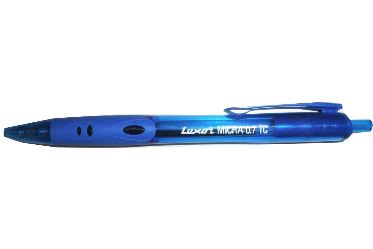 Pero kuličkové Luxor Micra, hrot 1,0 mm, s modrou náplní, modré | SMERO.CZ