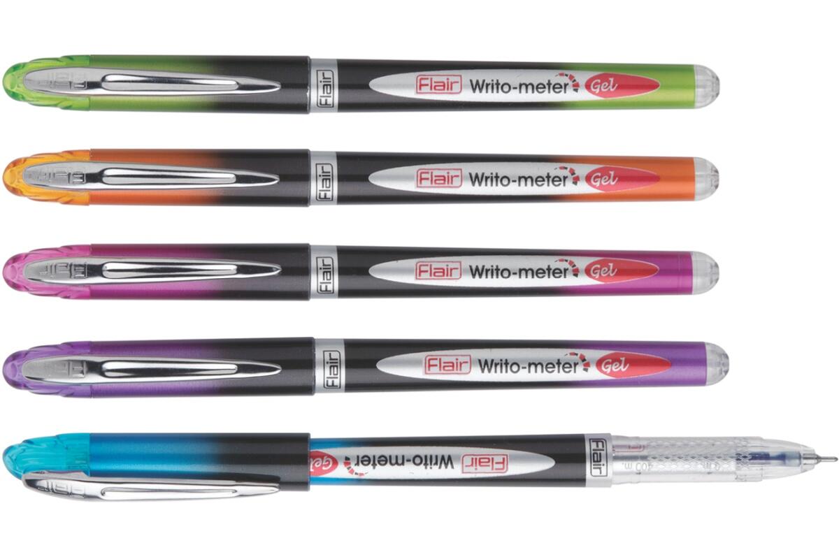 Writeometer Pens Pero gelové Concorde Writometer, hrot 0,5 mm, s modrou náplní, mix ...